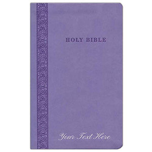 Personalized KJV Thinline Reference Bible Purple