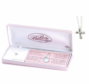 Baby Blessings Sterling Silver Cross Necklace