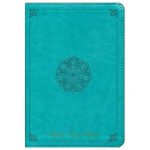 Personalized ESV Personal Reference Bible TruTone Turquoise Emblem Design