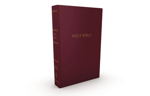 Personalized NKJV Pew Bible Red Letter Hardcover Burgundy