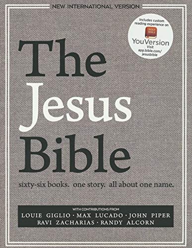 Personalized NIV The Jesus Bible Hardcover Grey Linen