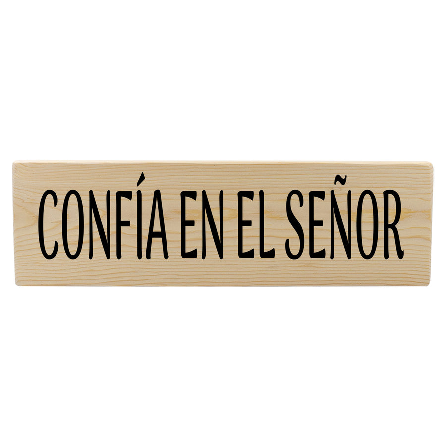 Confía En El Señor Spanish Wood Decor
