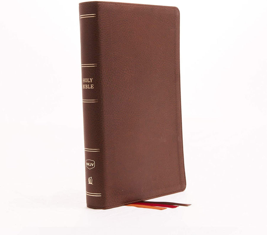 Personalized NKJV Minister's Bible Leathersoft Brown Red Letter Edition Comfort Print: Holy Bible