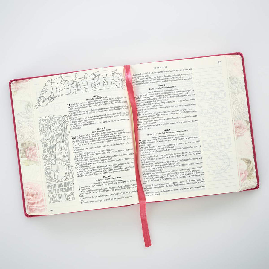 Personalized KJV My Creative Bible Journaling Bible LuxLeather Hardcover