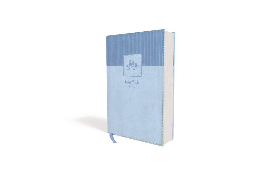Personalized NIV Baby Gift Bible Leathersoft Blue Comfort Print Keepsake Edition New International Version