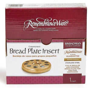 RemembranceWare Brass Bread Plate Insert for Small Group Communion