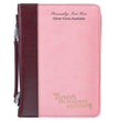 Load image into Gallery viewer, His Mercies Are New Leather Pink Personalized Bible Cover for Women
