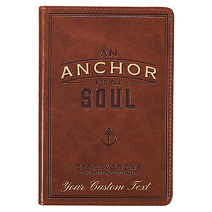 Personalized Devotional Custom Text Anchor for The Soul Brown
