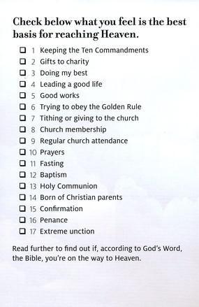 Are You Going To Heaven? Tracts (Pack of 25)