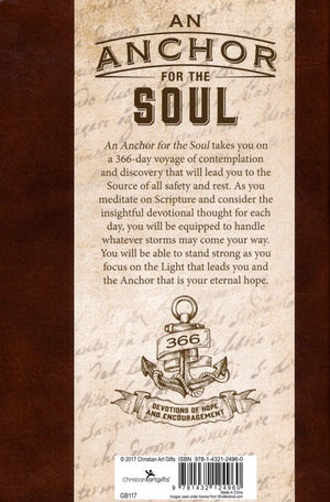 Personalized Devotional Custom Text Anchor for The Soul Brown