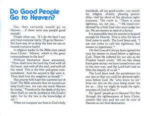 Do Good People Go To Heaven? Tracts (Pack of 25)