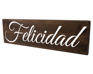 Felicidad Spanish Wood Decor