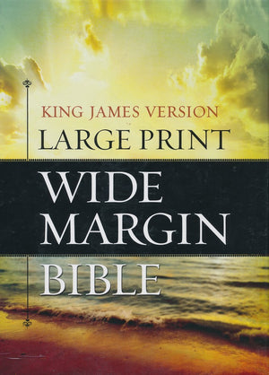 Personalized Custom Text Your Name KJV Large Print Wide Margin Bible Flexisoft Brown/Tan