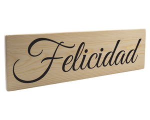 Felicidad Spanish Wood Decor