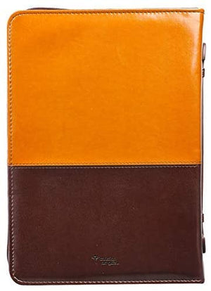 Philippians 4:1 Faux Leather Brown Personalized Bible Cover for Women