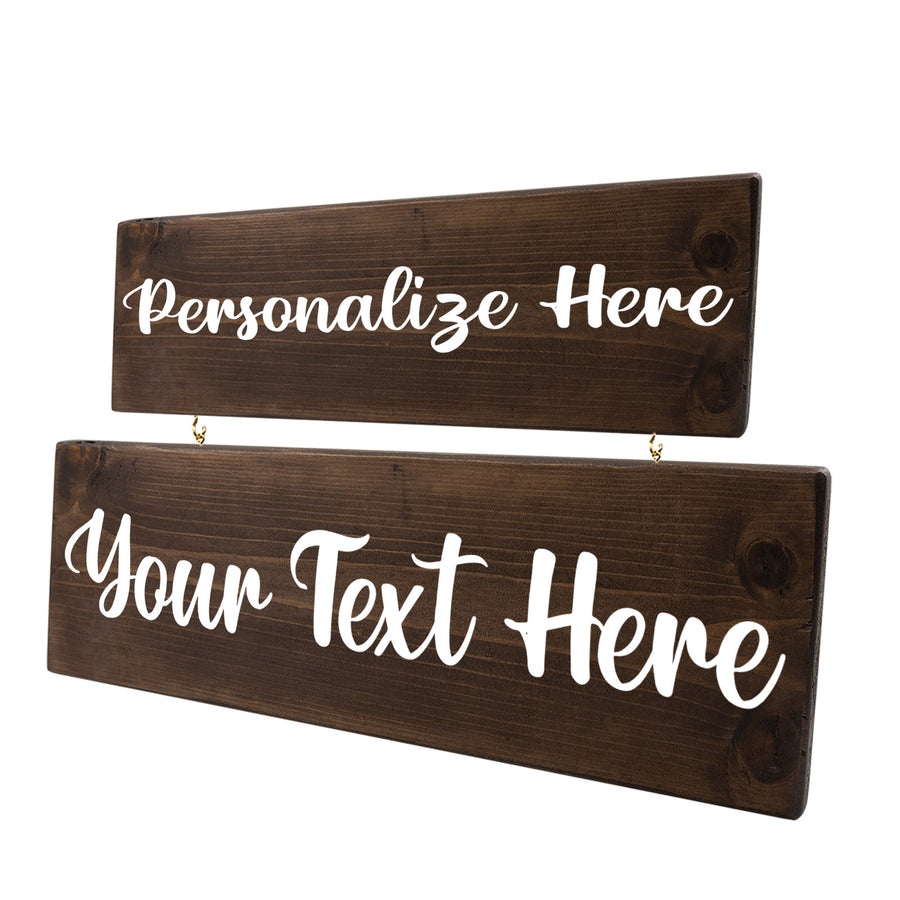 Personalized 2 Tier Wood Decor