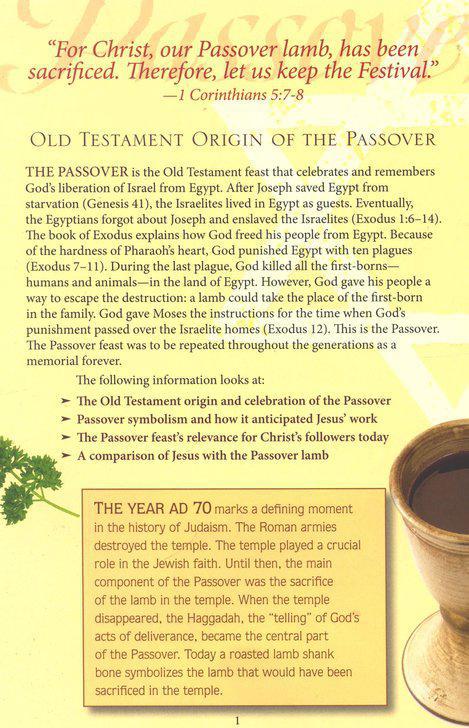 Christ In The Passover Pamphlet – Simply Uncaged Christian Gifts