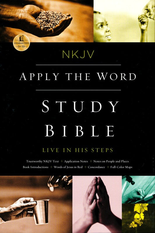 Personalized NKJV Apply The Word Study Bible Leathersoft Deep Rose/Black New King James Version
