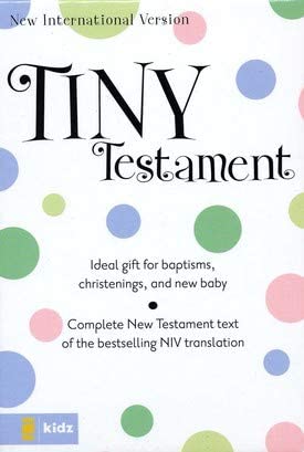 Personalized NIV Tiny Testament Bible New Testament Leathersoft White