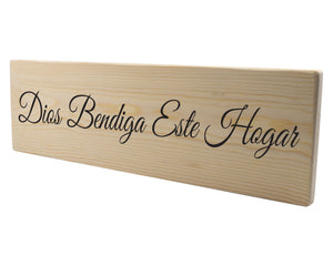 Dios Bendiga Este Hogar Spanish Wood Decor