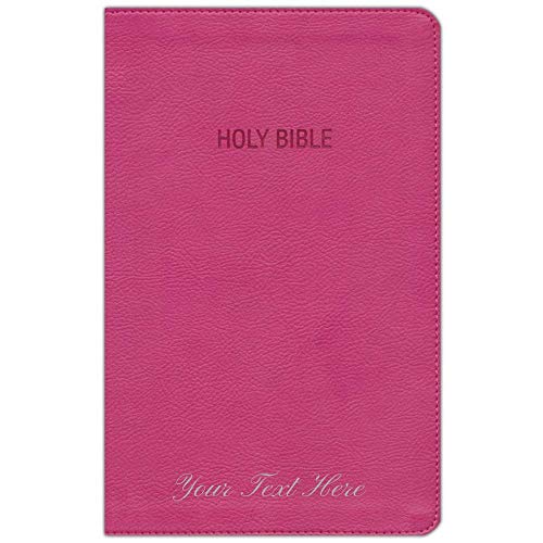 Personalized NKJV Foundation Study Bible Words of Jesus in Red Leathersoft Coral Holy Bible