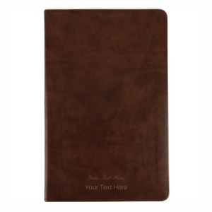 Personalized Custom Text Your Name ESV Premium Gift Holy Bible TruTone Brown English Standard Version