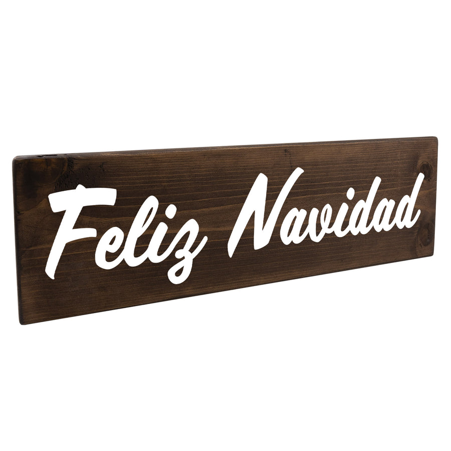 Feliz Navidad Spanish Wood Decor