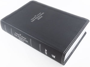 Personalized NIV The Charles F. Stanley Life Principles Bible Leathersoft Black Thumb Indexed