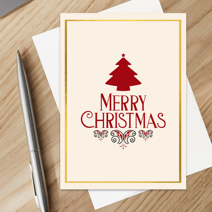 Christian Merry Christmas Holiday Card for Christmas