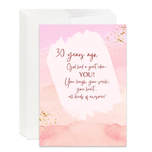 Christian 30th Birthday Card, Happy Birthday Card for 30th Christian Birthday