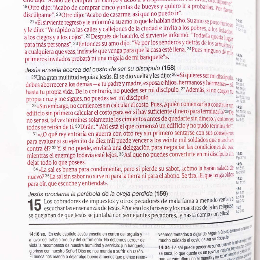 Personalized Biblia de estudio del diario Vivir tamaño (Spanish)