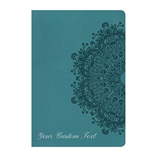 Personalized NKJV Holy Bible Ultrathin Reference Teal LeatherTouch New King James Version