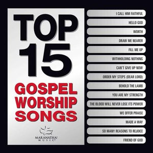 Top 15 Gospel Worship Songs CD