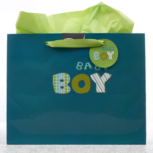 Baby Boy Landscape Blue Gift Bag