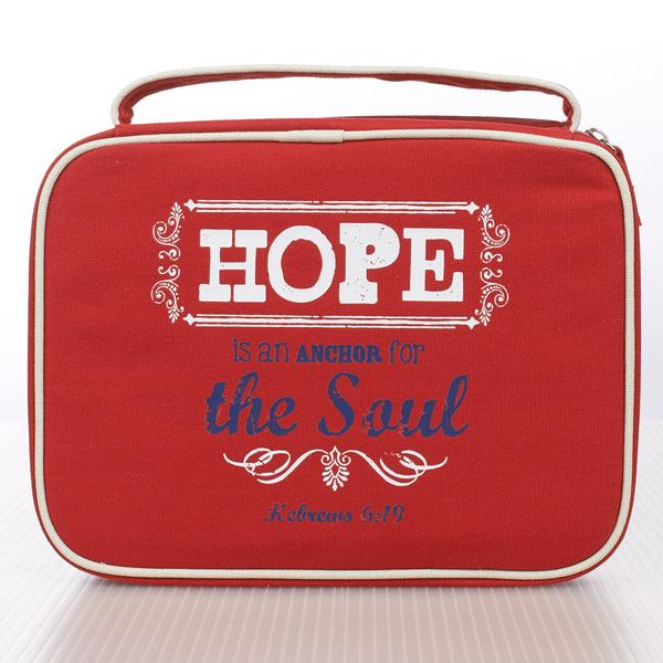 Hope Red Canvas Bible Cover