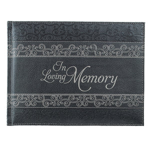 In Loving Memory Charcoal Guest Book Memory Book