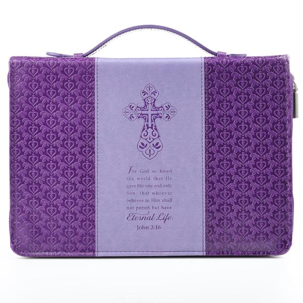 Purple John 3:16/Cross Bible Cover