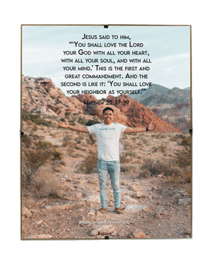 Matthew 22:37-39 Personalized Photo Verse