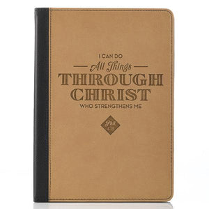 All Things Through Christ Philippians 4:13 Two-tone Inspirational iPad Air Cover