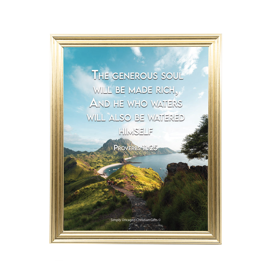 Proverbs 11:25 Personalized Photo Verse