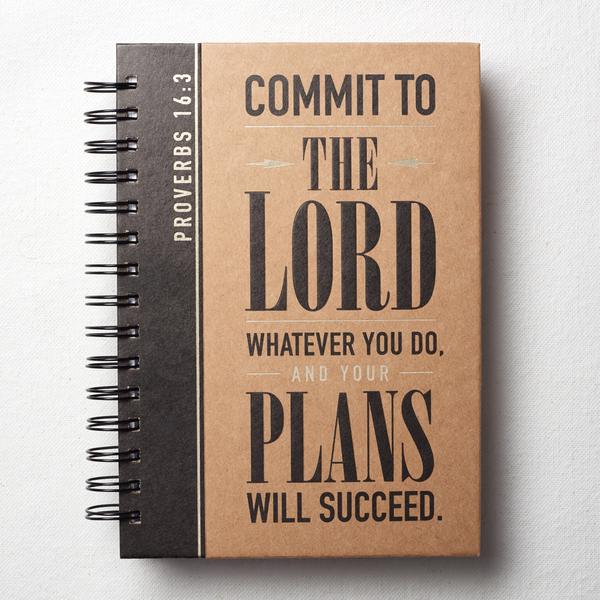 Commit To The Lord Spiral Bound Journal