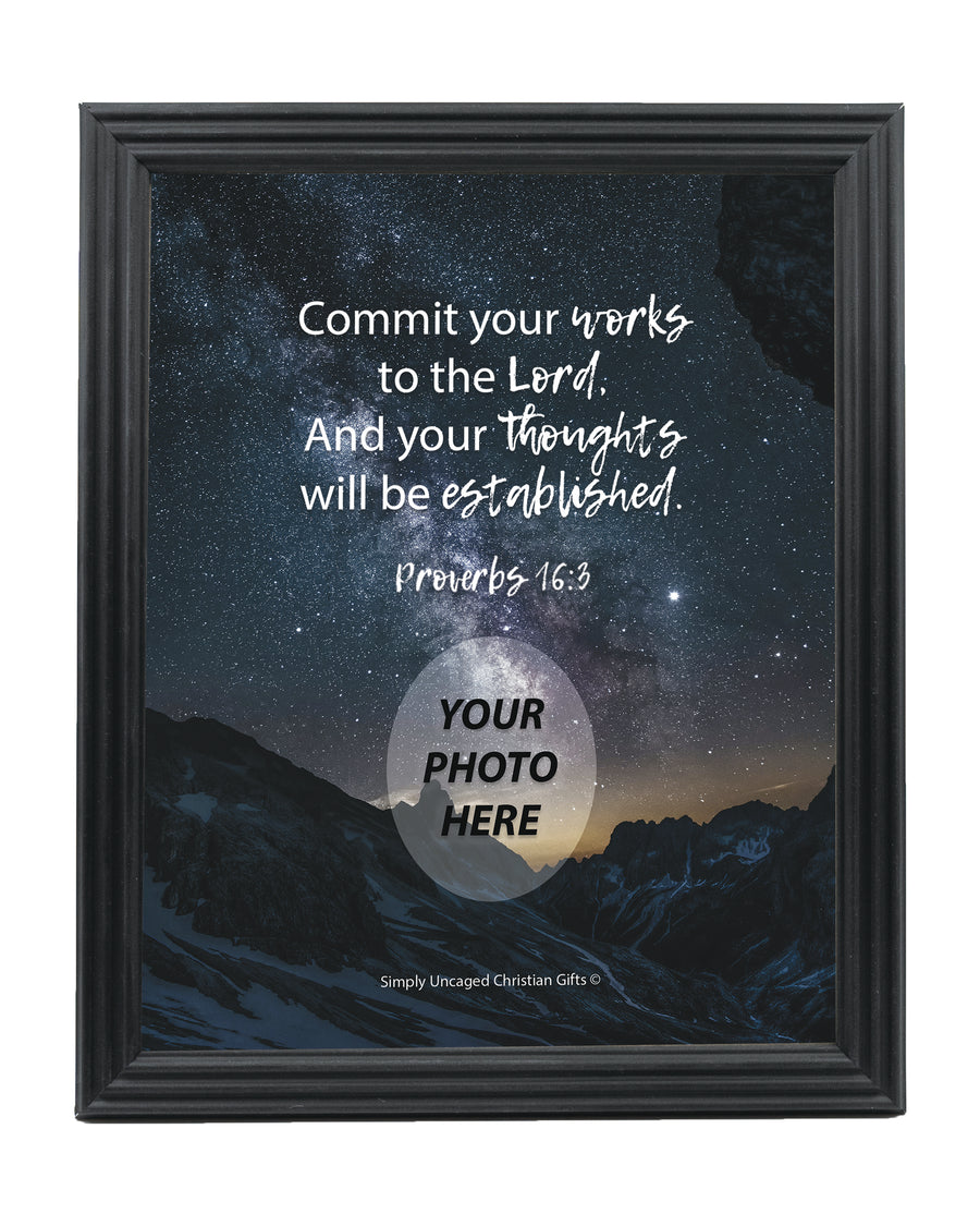 Proverbs 16:3 Personalized Photo Verse