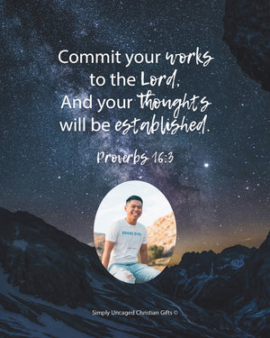Proverbs 16:3 Personalized Photo Verse