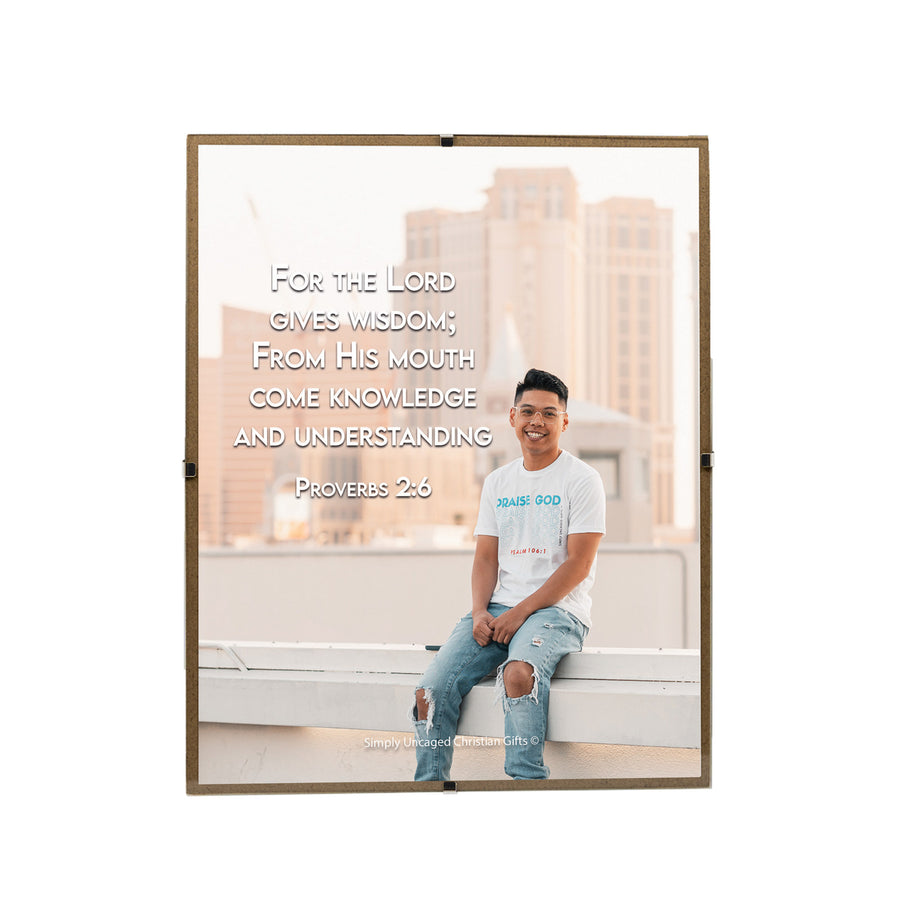 Proverbs 2:6 Personalized Photo Verse