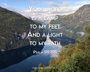 Psalm 119:105 Personalized Photo Verse