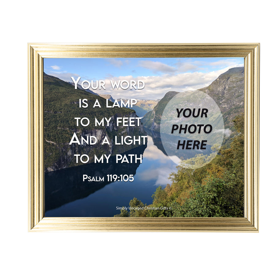 Psalm 119:105 Personalized Photo Verse