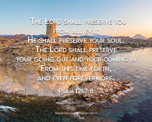 Psalm 121:7-8 Personalized Photo Verse