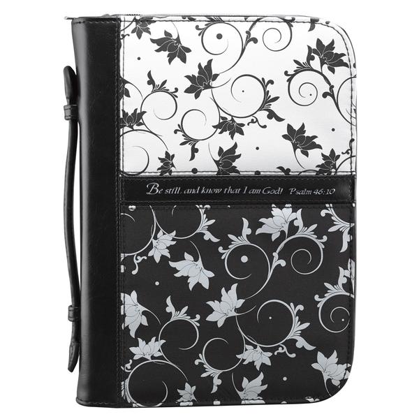 Black/White Psalm 46:10 Bible Cover