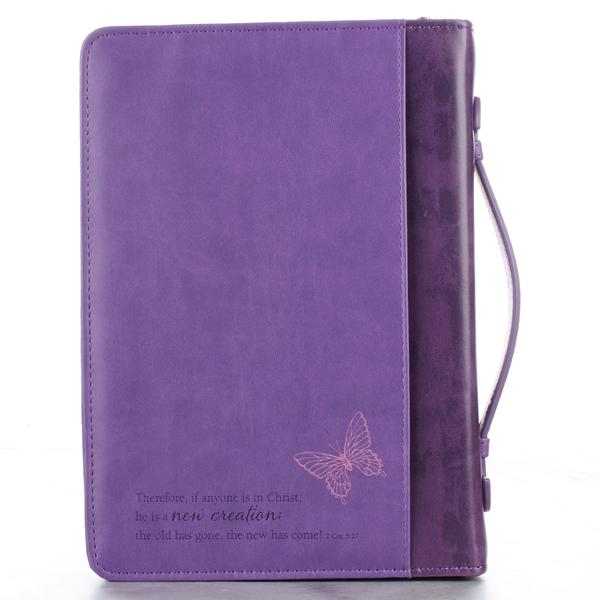 Purple Butterflies Bible Cover