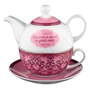 Wisdom for the Soul Proverbs 24:14 Teapot Set